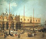 Piazza Paintings - Piazza San Marco - Looking Southeast by Canaletto